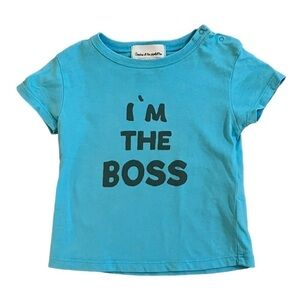 Arsene Et Les Pipelettes Baby Boy T Shirt Printed I'm The Boss 18 Months SS